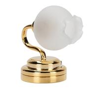 Ornements de bureau 1:12 Lampe murale miniature en forme de fleur réaliste avec interrupteur pour salon, couloir, cadeaux pour femmes, hommes, adultes et amis