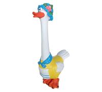 Ornements de canard en résine - Figurine cadeau pour amoureux | Figurine de jardin d'oies | Figurine d'oie amusante | Décoration de bureau pour intérieur ou extérieur, terrasse, pelouse, porche