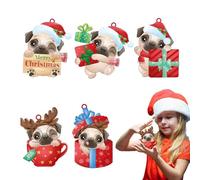 Ornements De Carlins Noël | Décoration d'arbre en Acrylique Mignon 2D - Parfait pour La des Arbres, Fenêtres Chambre À Coucher, Sacs 'école Ou Expositi