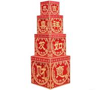 Ornements de cheval rouge 2026 pour décoration du Nouvel An lunaire pour | Thème de l'année du cheval 2026, papier rouge, symboles de bon augure, festif, assemblage facile