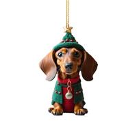 Ornements de chien pour sapin de Noël - En acrylique - Pour les amoureux des chiens - Motif chien - Décoration de Noël - Décoration de sapin de Noël pour AUT