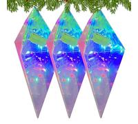 Ornements de Chute de glaçons de | Ensemble de décoration d'arbres Suspendue - Design léger élégant pour Noël, fête, Maison ou décorations de Vacances, ajoutant du Charme d'hiver Festif.