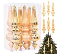 Ornements De Chute De Noël - Paquet De 6 Décorations D'arbres De Forme Finale, Belles Embellissements De Manteau De Vacances Artisanat | Ornements De Vacances pour Le Rassemblement De Mariage