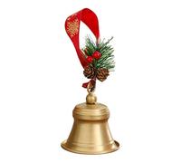 Ornements de cloches de Noël pour arbre - Décorations de Noël rustiques à suspendre pour sapin de Noël, salon, bureau, mur rebord de fenêtre, escalier, porte d'entrée, jardin arrière