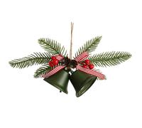 Ornements De Cloches pour Arbre De Noël | Support en Métal Rustique Décoratif avec Noeud - Guirlande Porte-Clochettes Artisanale | pour Extérieur Porte D'Entrée Maison Manteau Hiver Mariage