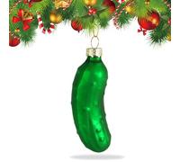 Ornements de Cornichon de noël-Ornement Pendentif Arbre de Noël décoration Ornement de Pickle Soufflés en Verre Ornements de cornichons de Noël Cadeaux de Décorations Suspendus de Corni chons (B)