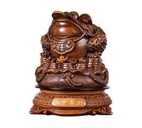 Ornements de Crapaud, Artisanat de Crapaud à Trois Pattes, Ornement pour Le Salon, Statue de Crapaud de Richesse pour la décoration de la Maison, du Bureau, Accessoires décoratifs (Couleur : S)