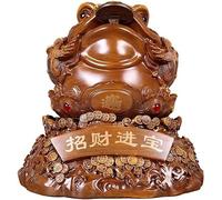 Ornements de Crapaud, Artisanat de Crapaud, Ornement pour Le Salon, Statue de Crapaud de Richesse pour la décoration de la Maison, du Bureau (Taille : M)