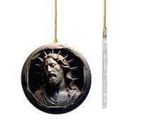 Ornements de crèche, ornements de Noël pour crèche | Décorations Ornements Acrylique 2D Nativité,Ornements d'histoire à Nativité, décorations chrétiennes créatives, ornements religieux pour la voiture