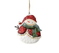 Ornements de Décoration pour Noël - Bonhomme De Neige En Fer-Blanc Anticassable Rétro | Décorations De Noël Suspendables Style Ferme,Vintage Drôle pour Intérieur Chambre Salon Salle à Manger Cuisine S