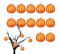 Ornements de | d'halloween réaliste | Ensemble de 12 d'arbre d'automne de Pendentif arborel à la Gueule