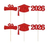 Ornements De Diplôme Pour Bouquets - Décoration De Gâteaux | Piques Pour Cupcakes En Forme De Chapeau De Graduation 2026 | Pour Table De Dîner, Bureau, Festival, Vacances, Fête, Activité Scolaire
