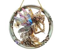 Ornements de fées pour arbre de Noël,ornement de fées,Pendentif de fenêtre acrylique 2D - Ornements de noël féeriques, pendentif décoratif à suspendre pour femmes et hommes