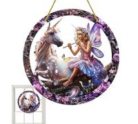 Ornements de fées pour arbre, ornements d'ange de fées, décorations de Noël en acrylique 2D, décoration de Noël à suspendre pour décoration de la maison, arbre de Noël vacances