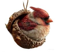 Ornements de gland en forme d'animal de la forêt, décoration de Noël confortable, pomme de pin, écureuil, renard à suspendre, ornement à suspendre en acrylique pour décoration d'intérieur (A)