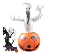 Ornements de jardin gonflables, décorations extérieures gonflables d'Halloween,Décorations extérieures gonflables d'Halloween - Décorations de jardin en PVC décorées pour Halloween éclairées pour déc