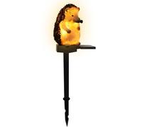 ornements de jardin solaires,Lampes Solaires Figurine Hérisson Imperméable - Sculpture animale en résine étanche avec lumières à énergie solaire, piquets de lumière en forme de hérisson pour passerell