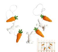 Ornements de lapin de Pâques - Ornements de lapin pour arbre | Décoration de la maison de Pâques, ornements de lapin de carotte de dessin animé pour arbre | Peluche avec pendentif creativ
