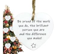 Ornements de lettres pour sapin de Noël, plaques en forme de cœur pour la décoration intérieure - Étiquette décorative 2D - Lettrage branches d'arbre - de mariage d'hiver - Complément