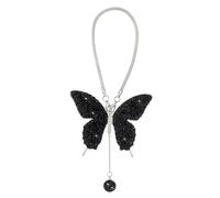 Ornements de Miroir de Voiture,Miroir de Voiture en Strass Pendentif Papillon Suspendu pour Rétroviseur de Voiture