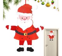 Ornements de neige pour arbre de Noël - jouet de feuts faits à la main, mignon du Père Norël, décoration de Novël de conception des rennes pour porte, fenêtre, chambre pour , fêtes de vacances,