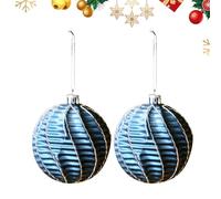 Ornements de Noël | 2 Pièces Léger Réfléchissant Décoration Suspendue 8 Centimètres | Ornement pour Sapin de Noël - pour Intérieur et Extérieur Fête de Hiver Maison Famille Amis et Mur