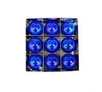Ornements de Noël 6cm PVC Résistants(Blue) | PVC léger, diamètre 6cm, pour idéal sapin, ne pèse pas, branches protégées