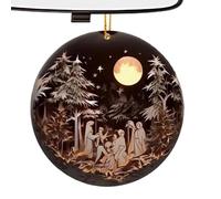Ornements De Noël À Caractère Religieux | Pendentif pour Sapin À Thème Nativité en Acrylique 2D - Décorations De Noël | pour Les Fêtes d'hiver La Maison La Voiture Le Sac À Dos L'Église La