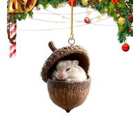 Ornements de Noël animaliers Création Festive en Acrylique 2D thème forêt | Décorations pour sapin de Noël Pour cour arrière jardin patio chambre salon maison foyer fêtes 6