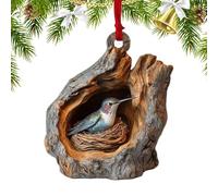 Ornements de Noël Animaux - Décorations acryliques 2D inspirées de la Faune pour Sapin, intérieur, Sac et célébrations | Inclut Raton Laveur, hérisson, Lapin, Oiseau et habitants des Bois