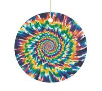 Ornements de Noël annuels en céramique colorée en spirale teintée par nœuds décoratifs élégants à suspendre pour sapin de Noël, couronne de Noël, fête, mariage, cadeau souvenir