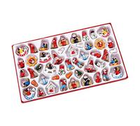 Ornements de Noël Arbre de Noël Suspension des Figures de Noël Miniatures Pendentif Suspendus décorations de Noël en Bois 48pcs