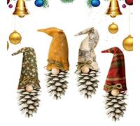 Ornements de Noël avec - Style personnage elfe coloré, anneau de suspension robuste, sculpture de collection miniature, détails d'hiver vifs concept de jouet décoratif saison