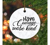 Ornements De Noël Ayez du Courage Et Soyez Gentil Déco Festive À Suspendre Créatif Drôle Décorations Noël Sapin Pendentifs