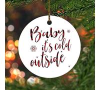 Ornements De Noël Bébé, Il Fait Froid Dehors Déco Festive À Suspendre Classique Créatif Décorations Noël Sapin Pendentifs