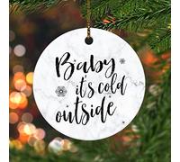Ornements De Noël Bébé, Il Fait Froid Dehors Déco Festive À Suspendre Fête Classique Décorations Noël Sapin Pendentifs
