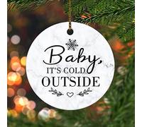 Ornements De Noël Bébé, Il Fait Froid Dehors Déco Festive À Suspendre Personnalisable Drôle Décorations De Noël