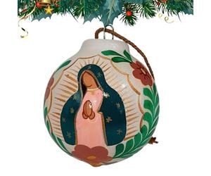 Ornements De Noël Bénédiction Religieuse Vintage | Ornement sphérique à accrocher avec image divine pour amis et famille, cheminée, chambre, terrasse, porche, nouveau et