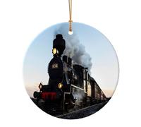 Ornements de Noël Chemin Fer du Train du Matin, Décor de Noël A Suspendre pour Arbres Homme Femme