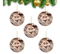 Ornements de Noël Crèche Pendentifs religieux réutilisables avec scène de | 5 Décorations Jésus pour Fête de Noël Pour maison cuisine mur étagère porte cheminée porche bureau fête D