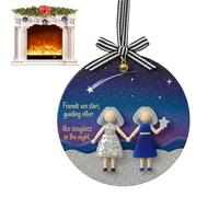 Ornements De Noël D'Amitié | Pendentif Arbre De Noël en Acrylique 2D pour Décoration Maison - Pendentif d'Amitié en Acrylique pour Fêtes,pour Extérieur Rebords de Fenêtre Jardin Réunions