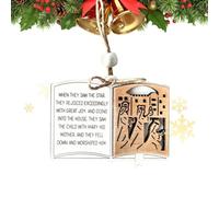 Ornements de Noël de la Nativité Décoration religieuse en bois pour les | Pendentifs décoratifs thème Nativité Pour Porte d'Entrée, Branche, Mur, Porche, Cheminée, Fêtes, Réceptions C
