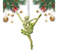 Ornements de Noël Décorations de fête Vertes à Paillettes Scintillantes | Décorations de Noël 3D à suspendre pour fenêtres, portes, lieux de travail, , pièces, maison et