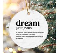 Ornements De Noël Dictionnaire De Définition De Rêve Ornement en Céramique Uniques Drôle Décoration De Sapin De Noël