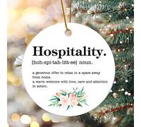 Ornements De Noël Dictionnaire De Définitions Et De Significations du Mot « Hospitalit頻 Déco Festive À Suspendre Fête Personnalisable Noël Ornements