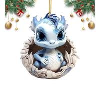 Ornements De Noël Dragon - Décoration Acrylique 2D De Dragon Bébé Oeuf, Accessoire De Sac | Ornement Festif De Vacances, Parfait pour Décorer Vos Accessoires, Idéal comme Cadeau Original, Apporte Une