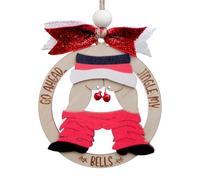 Ornements De Noël Drôles - Échange En Bois Drôle Suspendu | Treat Des Arbres Humoristiques, Décoration Pour Un Jardin De Fenêtres Intérieur Ou Une Affichage En Classe Avec Des Accents De Décoration De