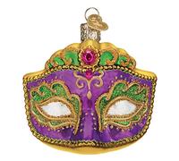 Ornements de Noël du Vieux Monde: Villes, lieux et Points de repère en Verre soufflé pour Arbre de Noël, Masque Mardi Gras.