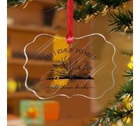 Ornements de Noël en acrylique de 7,6 cm 2025 Yes I Really Do Need All These Books - Décoration de sapin de Noël - Décoration de maison - Bibliothèque - Souvenir - Disque transparent avec étiquette de