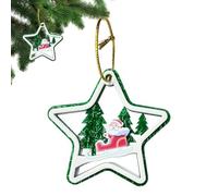 Ornements de Noël en acrylique - Ornements de sapin de Noël multi-couches - Décoration de vacances pour la maison et la voiture